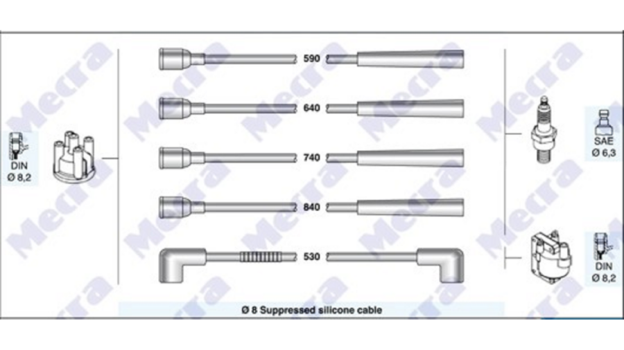 Kit Cavi Candele Transit 1.6